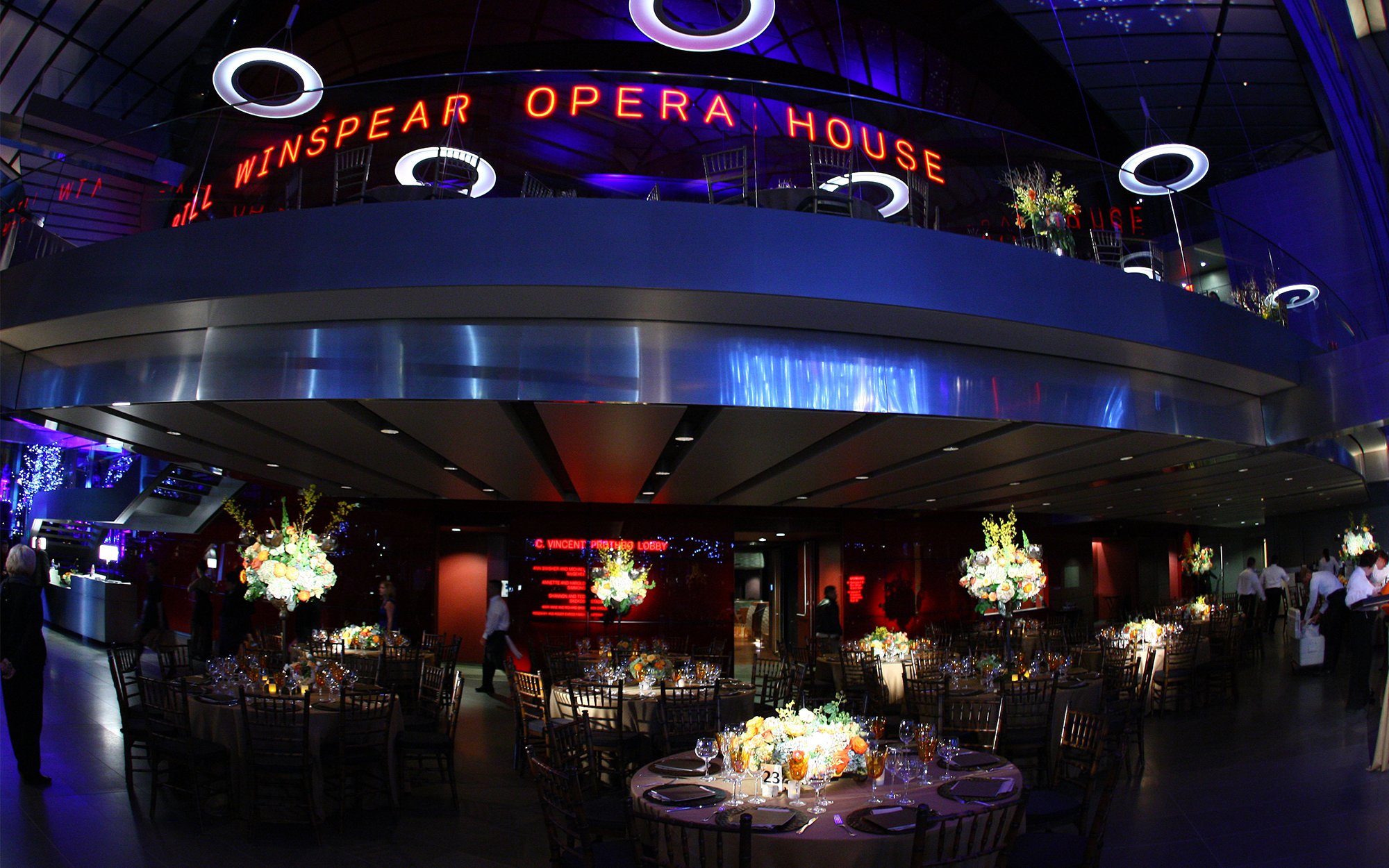Decor Lighting at The Winspear Opera House Dallas Texas